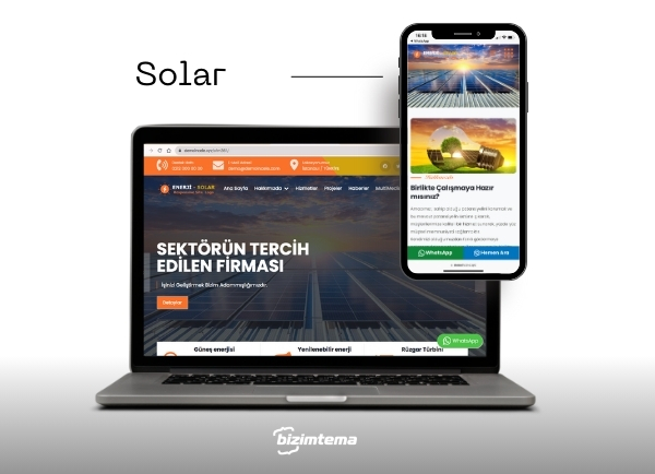 Enerji - Elektrik Firma Web Sitesi Solar