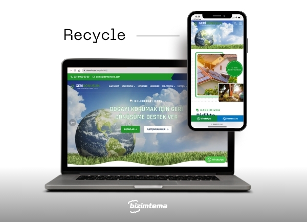 Geri Dönüşüm Firma Web Sitesi Recycle