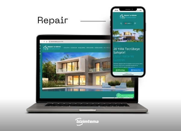 İnşaat - Mimarlık Web Sitesi Repair