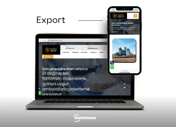 Kurumsal Firma Web Sitesi İmalat ve İhracat