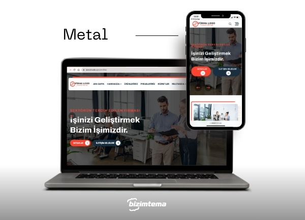 Kurumsal Firma Web Sitesi Metal