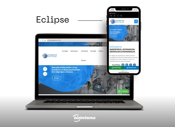 Otomasyon Elektronik Web Sitesi Eclipse