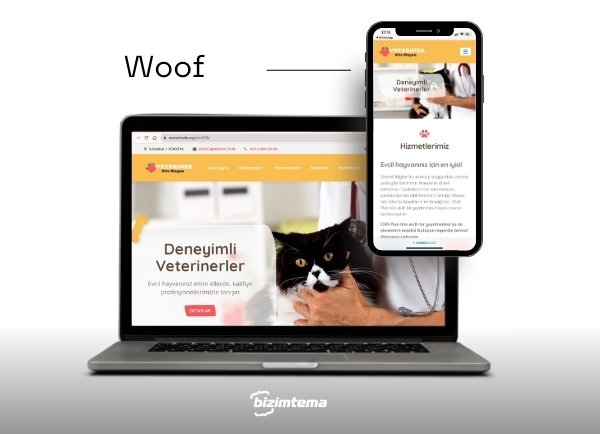 Veteriner Kliniği Web Sitesi Woof