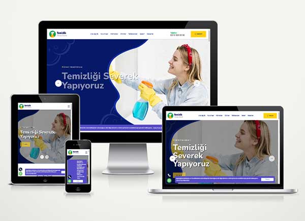 Halı Yıkama - Temizlik Web Sitesi Teppic