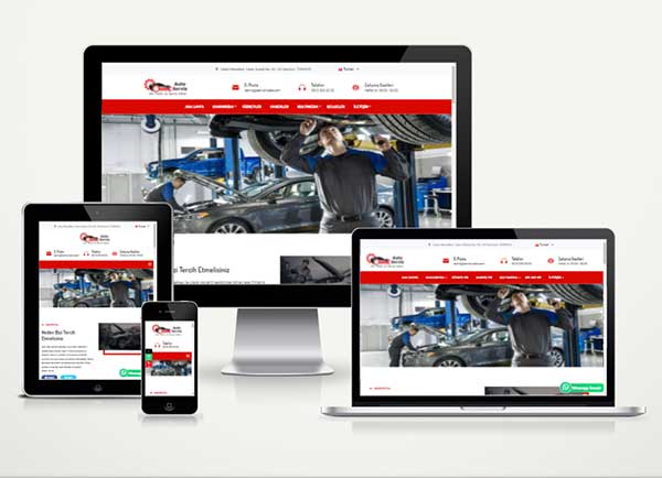 Oto Servis ve Tamir Web Sitesi Tire v5.0